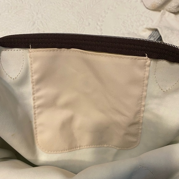 Longchamp Blue & White Geometric La Pliage Shoulder Bag - Picture 7 of 8